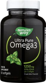 NATURES WAY: Omega 3 Ultra Mint, 60 sg