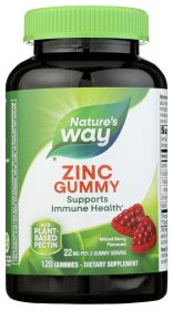 NATURES WAY: Zinc Gummy, 120 ea