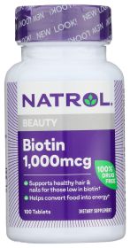 NATROL: Biotin 1000 mcg, 100 tb