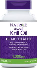 NATROL: Odorless Krill Oil 1000mg, 30 cp