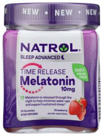 NATROL: Time Release Melatonin Gummy 10mg, 35 pc