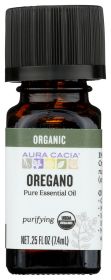 AURA CACIA: Organic Oregano Essential Oil, 0.25 oz