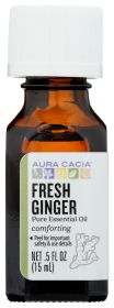 AURA CACIA: Oil Essential Fresh Ginger, 0.5 oz