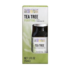 AURA CACIA: Tea Tree Purifying Essential Oil Boxed, 0.5 oz