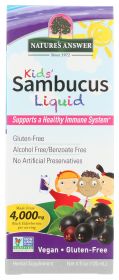 NATURE'S ANSWER: Sambucus Black Elder Berry Kids Formula 1945 mg, 4 oz