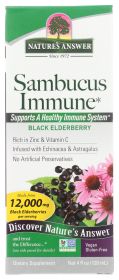 NATURE'S ANSWER: Sambucus Immune Black Elder Berry 5000 mg, 4 oz