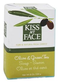 KISS MY FACE: Soap Bar Olive & Grn Tea, 8 oz