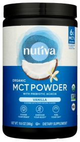 NUTIVA: Powder MCT Vanilla, 10.6 oz