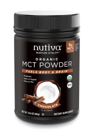 NUTIVA: Powder MCT Chocolate Organic, 10.6 oz