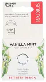 RADIUS: Floss Vanilla Mint Organic, 55 YD