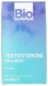 BIO NUTRITION: Testosterone Wellness for Men, 60 tablets