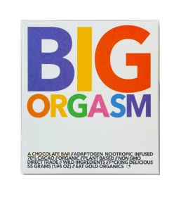 EAT GOLD ORGANICS: Big Orgasm Chocolate Bar, 1.94 oz