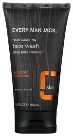 EVERY MAN JACK: Activated Charcoal Face Wash, 5 oz
