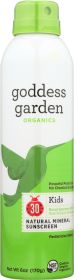 GODDESS GARDEN: Organics Kids Natural Sunscreen SPF 30, Broad Spectrum, Water Resistant, 6 oz