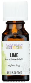 AURA CACIA: Refreshing Lime Essential Oil, 0.5 oz