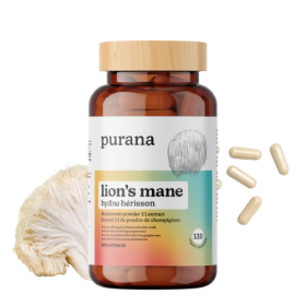 PURANA: Lions Mane 1 1 Capsules, 120 vc