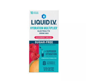 LIQUID IV: Hydration Multiplier Sugar Free Raspberry Melon 10Ct, 4.58 oz