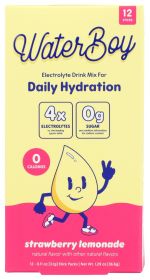 WATERBOY: Strawberry Lemonade Daily Hydration 12Pkt, 1.29 oz
