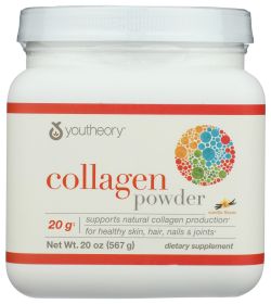 YOUTHEORY: Collagen Powder Vanilla, 20 oz