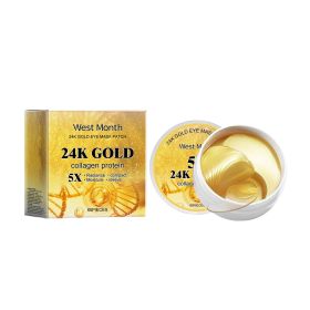 West&Month 24k Gold Eye Mask For Nourishing And Fading Fine Lines, Firming And Hydrating Eye Mask