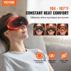 VEVOR Eye Massager with Heat & Remote, Heated Eye Massage Mask with 5 Modes and Bluetooth Music, 180Â° Foldable Eye Care Massager for Eye Strain