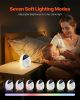 VEVOR Sound Machine, 18 Soothing Sleep Sounds and 7-Color Night Light, 5-in-1 White Noise Sound Machine with Dual Alarms