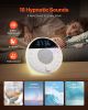 VEVOR Sound Machine, 18 Soothing Sleep Sounds and 7-Color Night Light, 5-in-1 White Noise Sound Machine with Dual Alarms