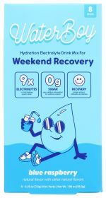 WATERBOY: Blue Raspberry Hydration Weekend Recovery 8Ct, 1.98 oz