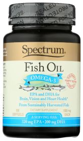 SPECTRUM ESSENTIAL: Fish Oil Omega 3 Softgels, 100 sg