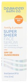 SEAWEED BATH COMPANY: Super Sheer Face Serum SPF 50, 1.1 fo
