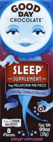 GOOD DAY CHOCOLATE: Sleep Supplement Chocolate, 0.99 oz