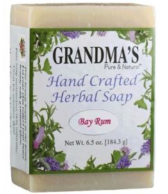 GRANDMAS PURE & NTL: Bay Rum Herbal Soap, 6 oz