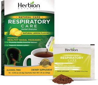 HERBION NATURALS: Respiratory Care Lemon 10 pc, 1.9 oz