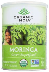 ORGANIC INDIA: Moringa Powder Canister, 8 oz