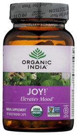 ORGANIC INDIA: Joy Mood Support Supplement, 90 cp