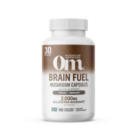 OM ORGANIC MUSHROOM NUTRITION: Brain Fuel Lions Mane Folate, 90 vc