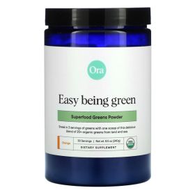 ORA ORGANIC: Orange Superfood Greens Powder, 240 gm