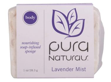 PURA: Body Sponge Lavender Mist Soap, 1 oz