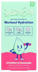 WATERBOY: Strawberry Lemonade Workout Hydration 10Pkt, 2.16 oz