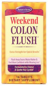 NATURES SECRET: Weekend Colon Flush, 16 cp
