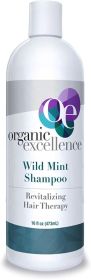 ORGANIC EXCELLENCE: Revitalizing Hair Therapy Wild Mint Shampoo, 16 oz