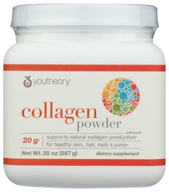 YOUTHEORY: Collagen Powder Unflavored, 20 oz