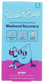 WATERBOY: Grape Hydration Weekend Recovery 8Pkt, 2.16 oz