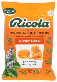 RICOLA: Honey Herb Cough and Throat Drops, 45 pc