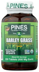 PINES WHEAT GRASS: Barley Grass Tablets, 250 cp