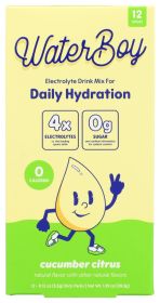 WATERBOY: Cucumber Citrus Daily Hydration 12Pkt, 1.39 oz