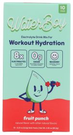 WATERBOY: Fruit Punch Workout Hydration 10Pkt, 2.4 oz
