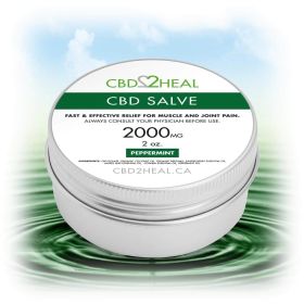 CBD Healing Salve Cream (Flavour: Peppermint, Dosage: 2000mg)